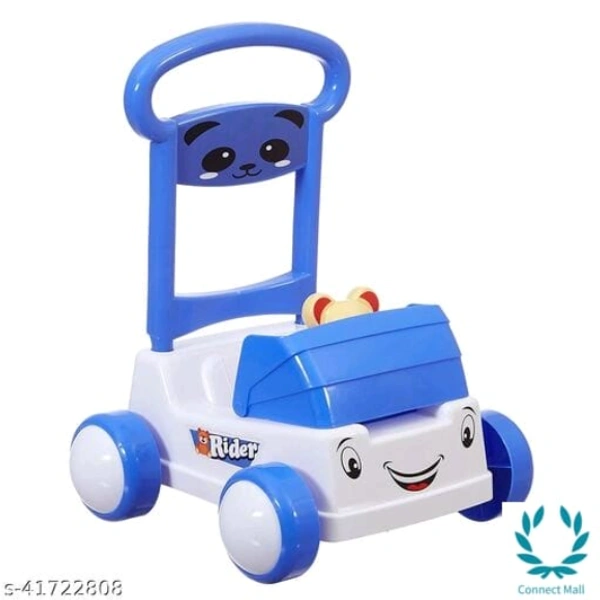 Divi Divine First Step Baby Sit-to-Stand Activity Walker, Baby Push Walker (Blue 6-18 Months) - 6-18 Months, Blue, Plastic, Pull Along Toys, Pack Of :1